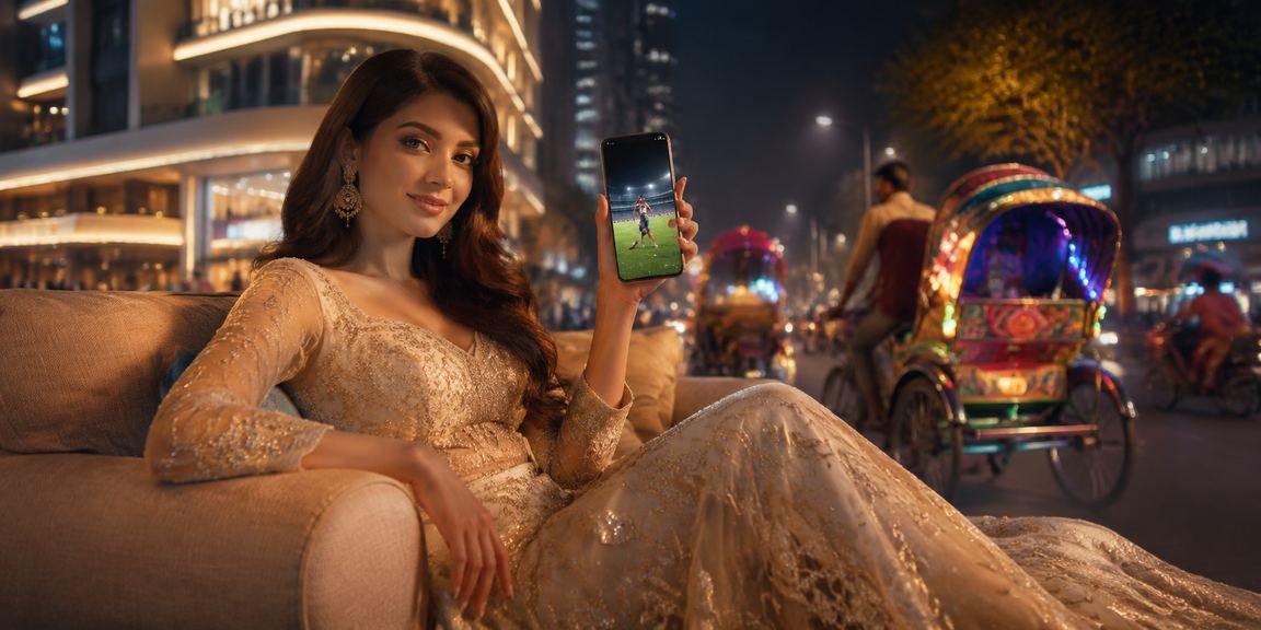 ঢাকার রিকশায় স্পোর্টস বেটিং ইন্টারফেস